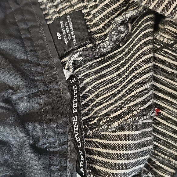 Larry Levine Sport Cotton Striped Sailor Capri Sz. 4P Coastal Grandmother - Picture 4 of 4